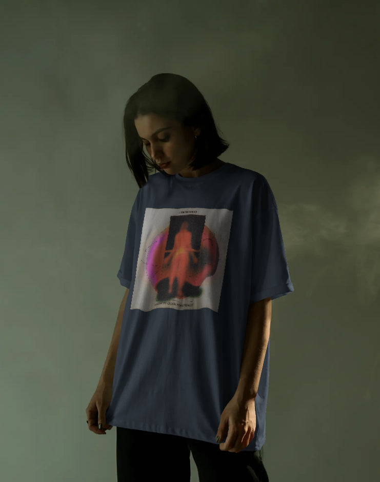 Urban Stitch™ Minimal Code Oversized T-Shirt – Monochrome Drop
