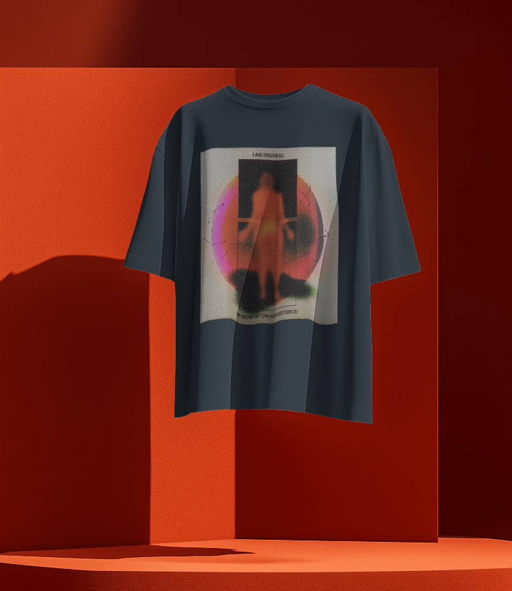 Urban Stitch™ Minimal Code Oversized T-Shirt – Monochrome Drop